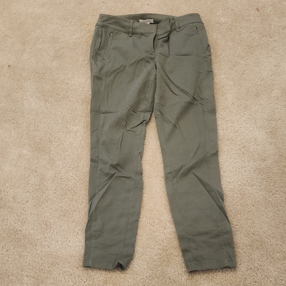LOFT Olive Green Women's Trousers